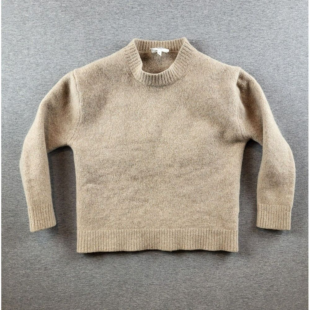 Seed Heritage Merino Wool Heavy Sweater Top  Cream Sz.‎ Med Stretch MSRP $149.90